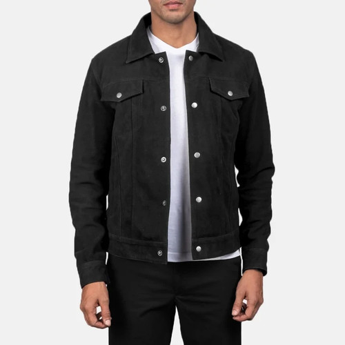 Men trucker suede leather - men's,
