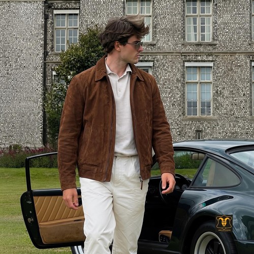 Men brown exclusive goatskin - brown,